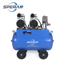 Best price 2 cylinder 2hp 3hp 50L mobile oil free quiet silent air compressor for sale